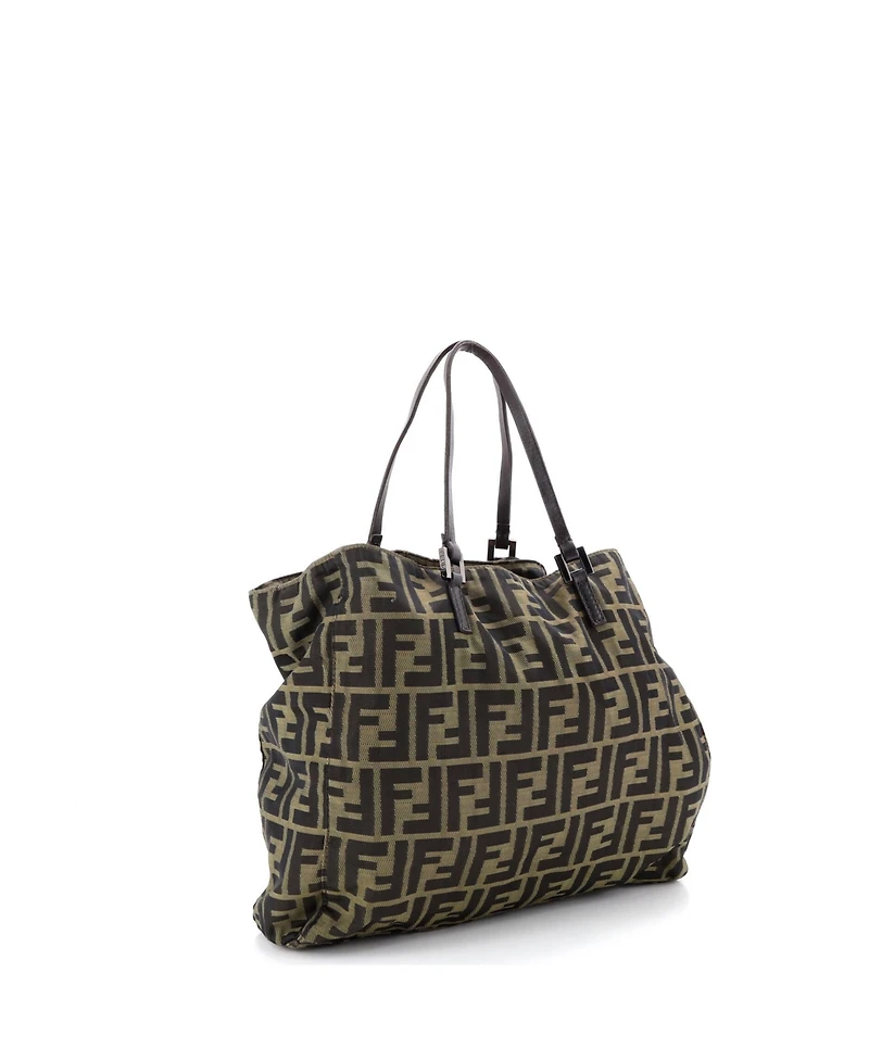 Pre-Owned Fendi Medium Vintage Open Tote Zucca Canvas