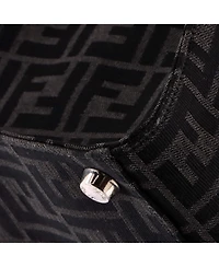 Pre-Owned Fendi Large Convertible Open Tote Zucca Jacquard Fabric and Leather