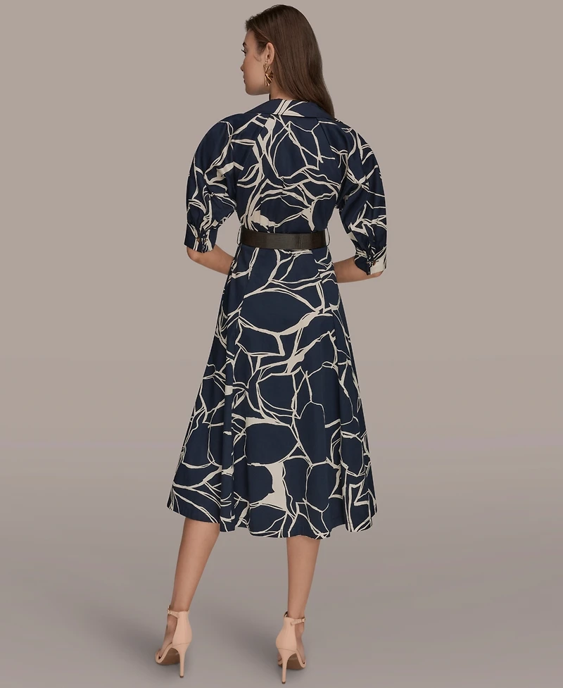 Donna Karan New York Women's Collared Shirt Dress