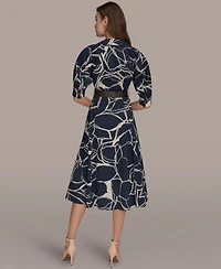 Donna Karan New York Women's Collared Shirt Dress