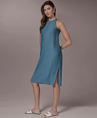 Donna Karan New York Women's Crewneck Midi Dress