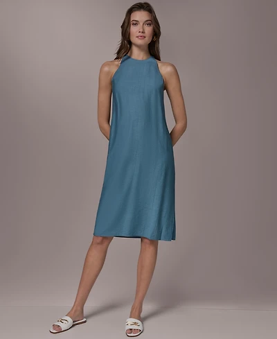 Donna Karan New York Women's Crewneck Midi Dress