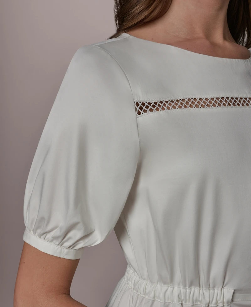 Donna Karan New York Women's Short-Sleeve A-Line Dress