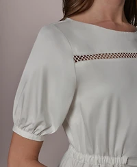 Donna Karan New York Women's Short-Sleeve A-Line Dress