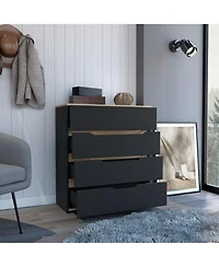 flynama 5 Drawer Modern Dresser Organizer Cabinet for Nursery Home Furniture with Spacious Drawers Easy Assembly Durable B