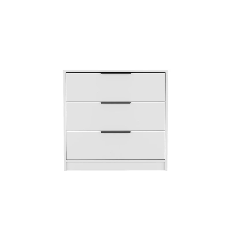 flynama 3 Drawer Contemporary Dresser Sturdy Cabinet for Living Room Home Furniture with Spacious Drawers Easy Assembly
