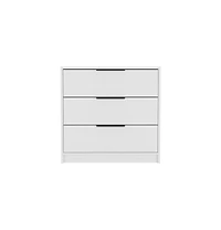 flynama 3 Drawer Contemporary Dresser Sturdy Cabinet for Living Room Home Furniture with Spacious Drawers Easy Assembly