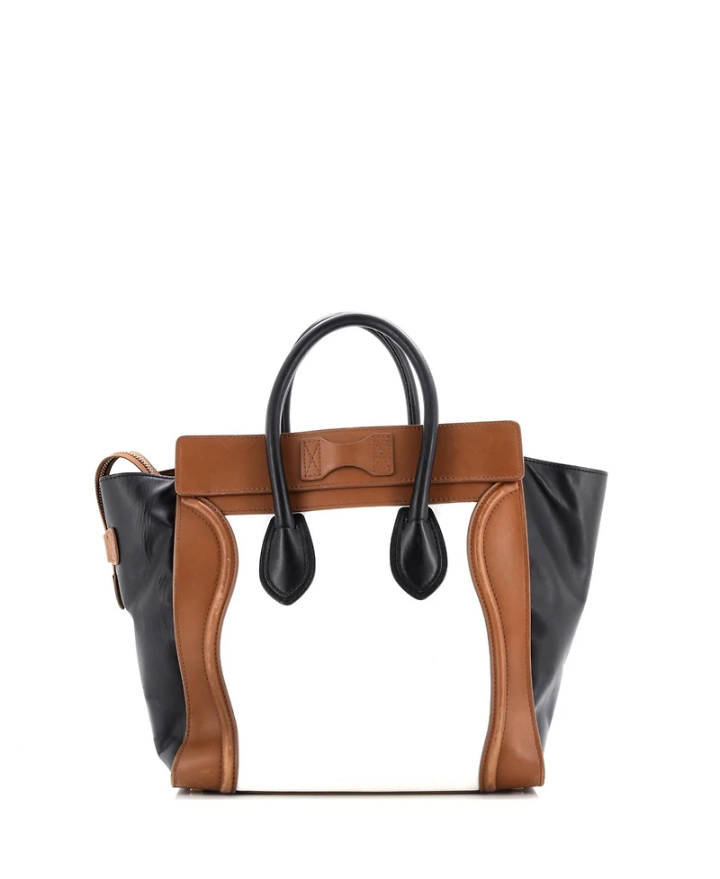 Pre-Owned Celine Micro Tricolor Luggage Bag Leather