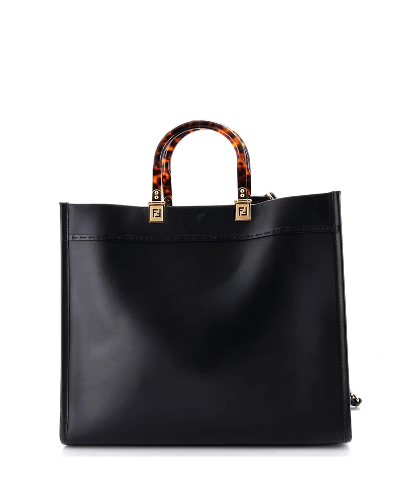 Pre-Owned Fendi Medium Sunshine Shopper Tote Leather