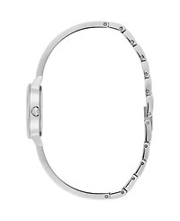 Olivia Burton Women's Mini Classic Silver Tone Stainless Steel Bangle Bracelet Watch, 23mm