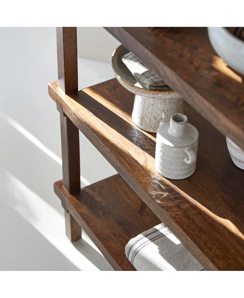 Tikamoon Arko bookcase in solid mango wood