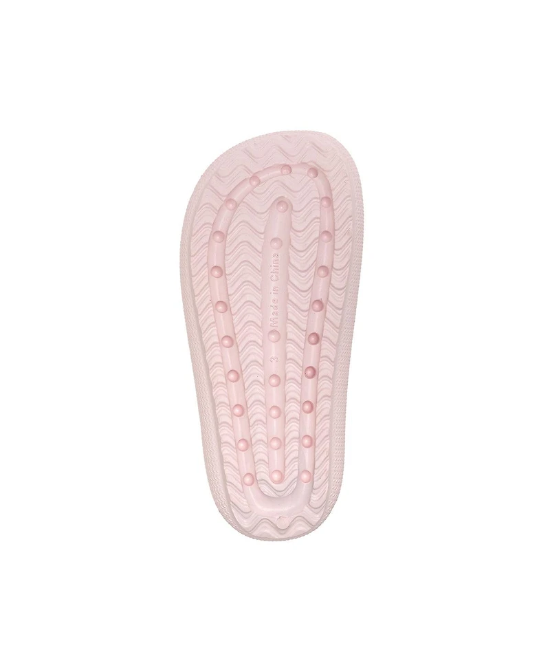 Bebe Big Girls Eva Slide - Lightweight Comfy Sandals with Fruit Charms