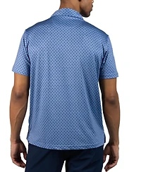 TailorByrd Men's Printed Performance Polo