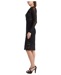 Tadashi Shoji Women's Calia Laser-Cut Crepe Dress