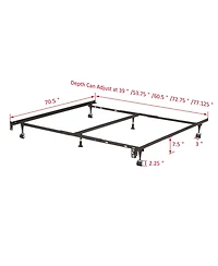 Kings Brand Furniture Twin/Full/Queen/King/Cal-King Steel Bed Frame