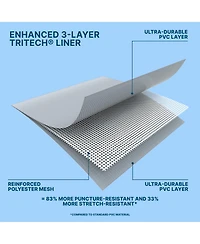 Bestway Power Steel 18' x 9' x 48" Rectangular Above Ground Swimming Pool Set