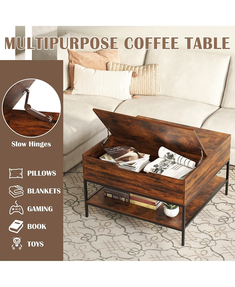 Rainsken Flip-Top Coffee Table