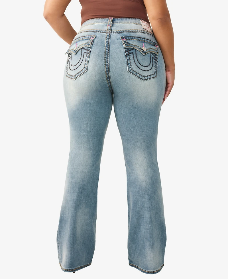 True Religion Plus Becca Mid-Rise Bootcut Jeans