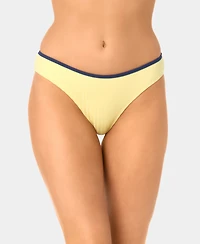 California Waves Women's Solid High-Waist Swim Bottoms