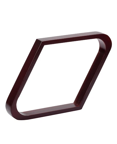 Gse Games & Sports Expert Solid Wood 8 Ball Triangle and 9 Diamond Pool Racks for 2 1/4" Balls