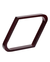 Gse Games & Sports Expert Solid Wood 8 Ball Triangle and 9 Diamond Pool Racks for 2 1/4" Balls