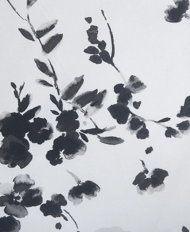 Vera Wang Noir Bouquet Cotton 3-Pc. Comforter Set