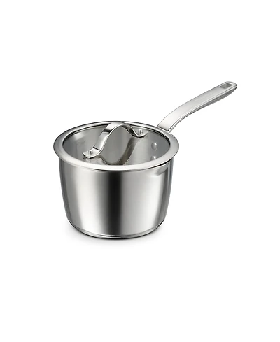 Tramontina Tempo Tri-Ply Base Stainless Steel 2-Quart Small Sauce Pan with Glass Lid