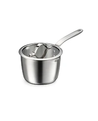 Tramontina Tempo Tri-Ply Base Stainless Steel 2-Quart Small Sauce Pan with Glass Lid
