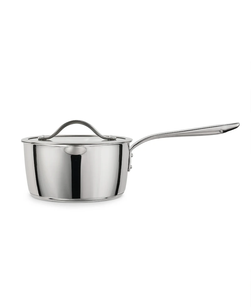 Tramontina Tempo Tri-Ply Base Stainless Steel 3-Quart Sauce Pan with Glass Lid