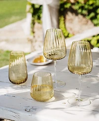 Vietri Francesca Amber Wine Glass