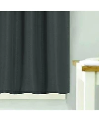 Rt Designers Collection 100% Polyester Gibson Solid 3 Piece Kitchen Curtains Valance and Tiers Set