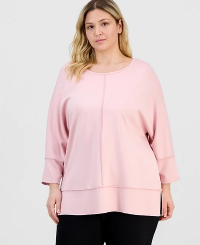 Jones New York Plus 3/4-Sleeve Tunic