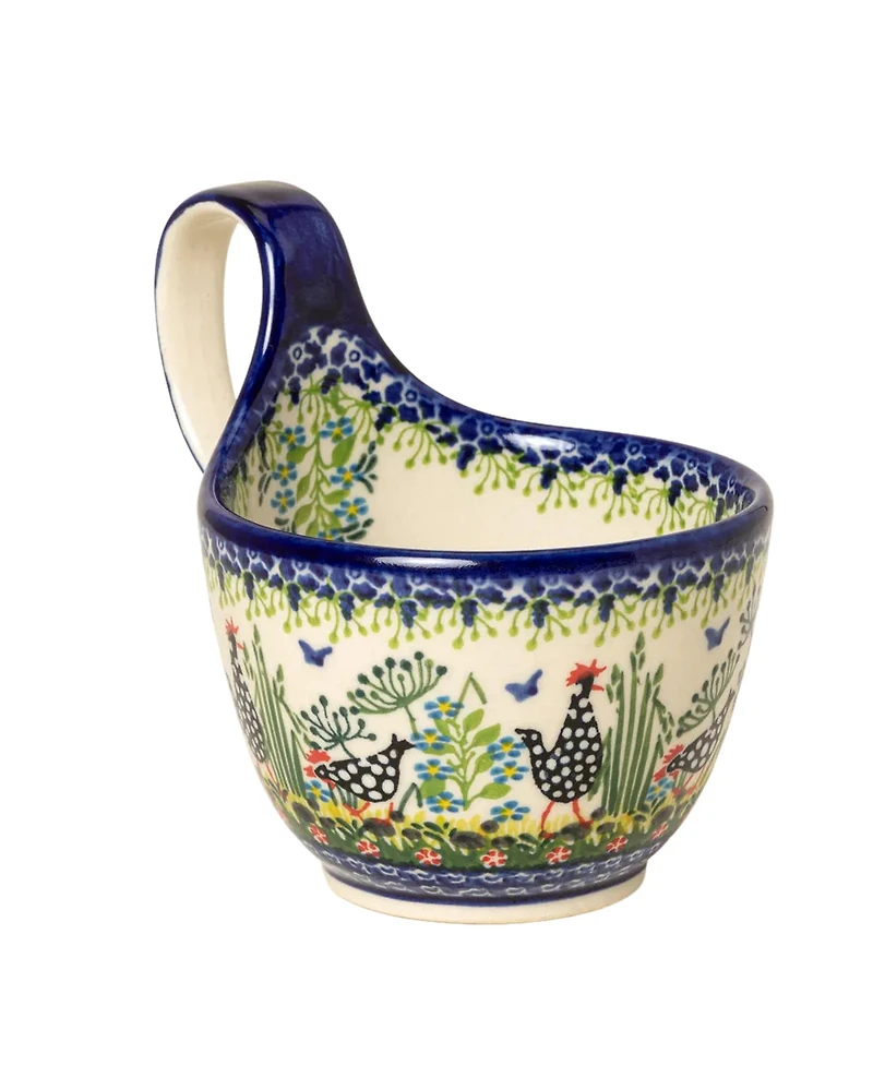 Uncommon Goods Cozy Polish Handmade Stoneware Soup Mug