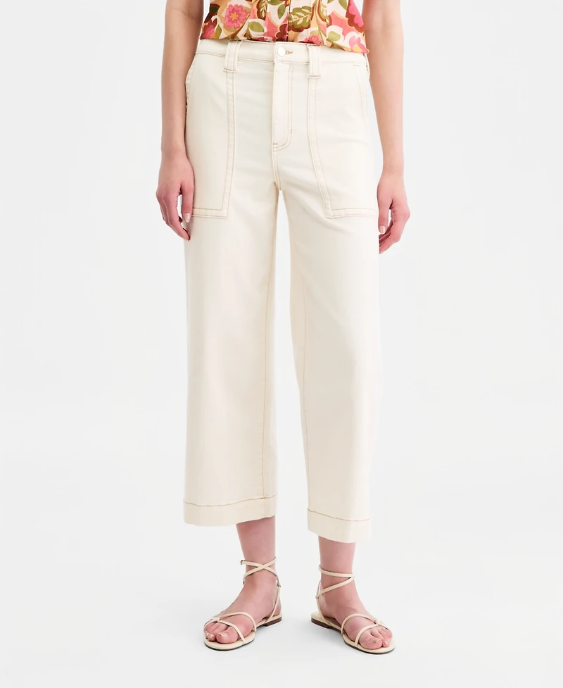 Liverpool Los Angeles Women's Stride High Rise Cropped Wide Leg Jeans
