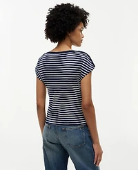 Tommy Hilfiger Women's Cap-Sleeve Boat Neck T-Shirt