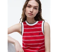 Tommy Hilfiger Women's Intarsia Flag Crewneck Sweater