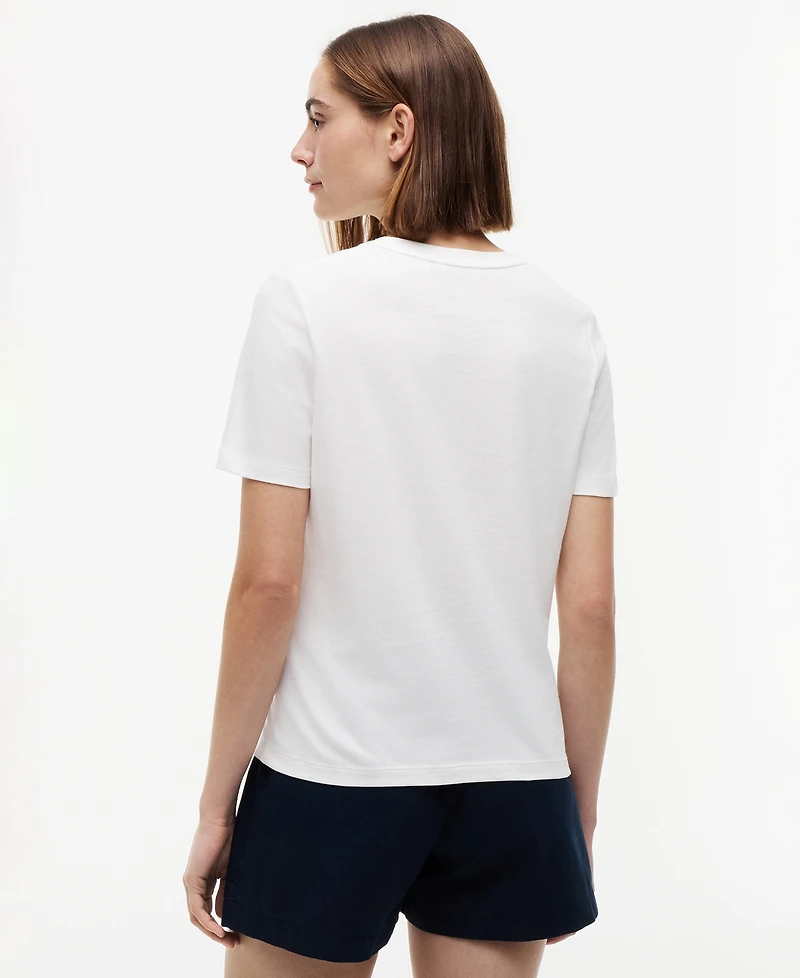 Tommy Hilfiger Women's Graphic Dog Print T-Shirt