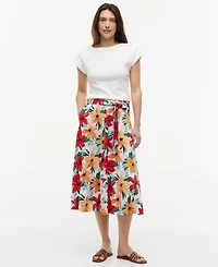 Tommy Hilfiger Women's Belted Midi Skirt