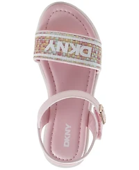 Dkny Girls' Chava Eloise Ankle Strap Flatform Sandals