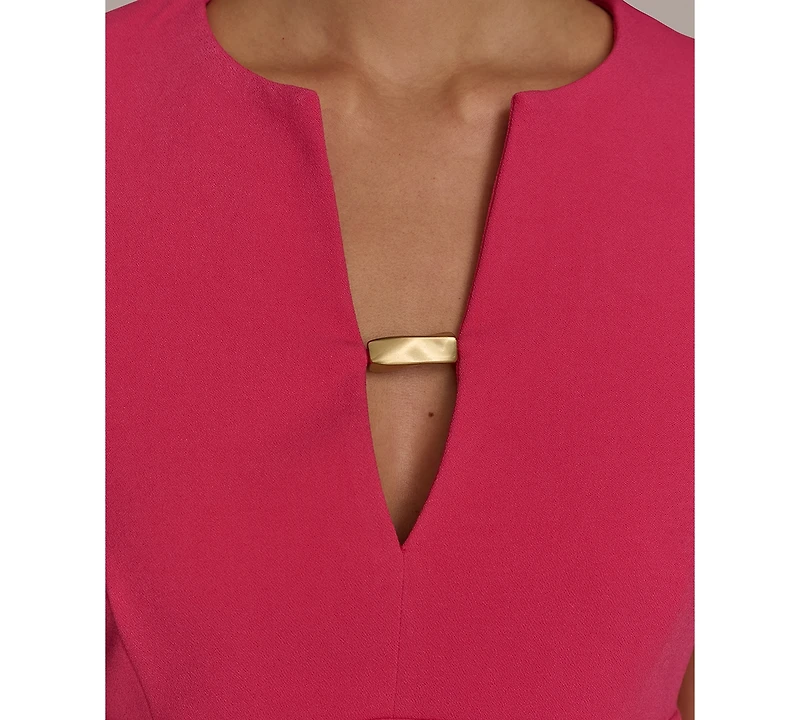 Donna Karan New York Women's V-Neck Sheath Dress