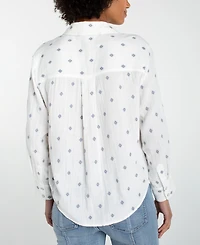 Liverpool Los Angeles Women's Long-Sleeve Button-Front Shirt