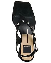 Dolce Vita Women's Yves Studded Square Toe Thong Dress Sandals