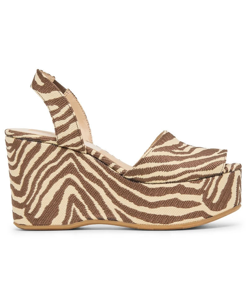 Dolce Vita Women's Akera Slingback Platform Wedge Sandals
