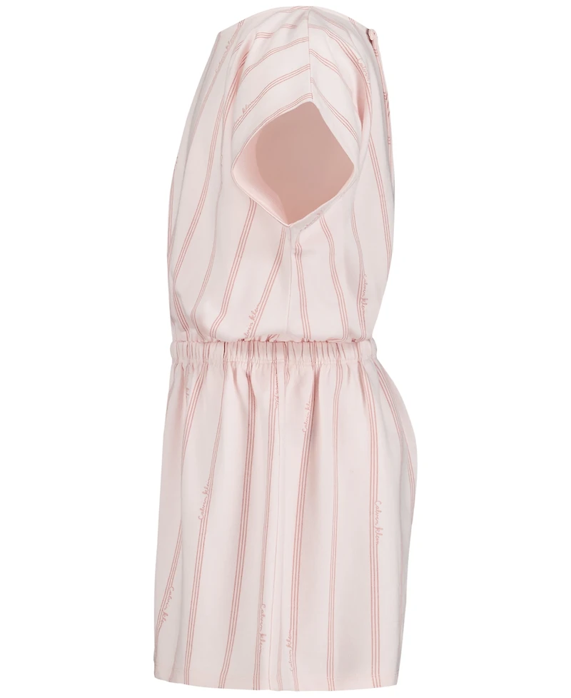 Calvin Klein Girls' 7-16 Short-Sleeve Romper