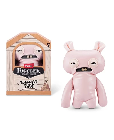 Fuggler Butt Ugly Pets Uncladimir Tootin Hairless Rat Pink Funny Ugly Monster Plush Toy 9 Inch