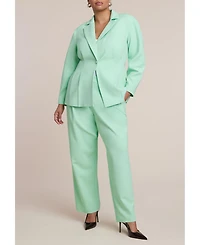 Eloquii Women's Pleat Waist Blazer