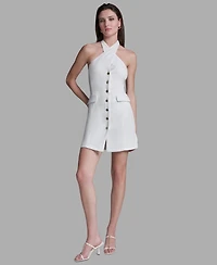 Bcbg Women's Halter Neck Mini Dress