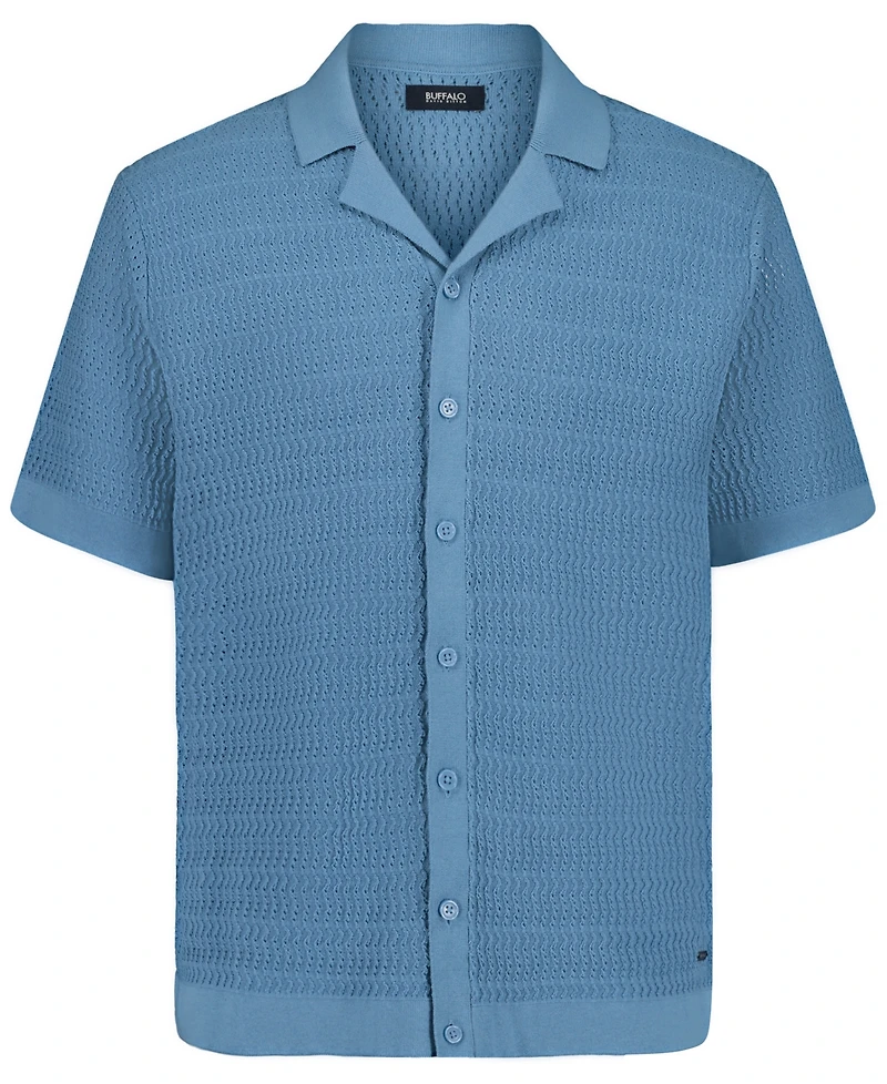 Buffalo David Bitton Men's Waldir Short-Sleeve Collared Shirt