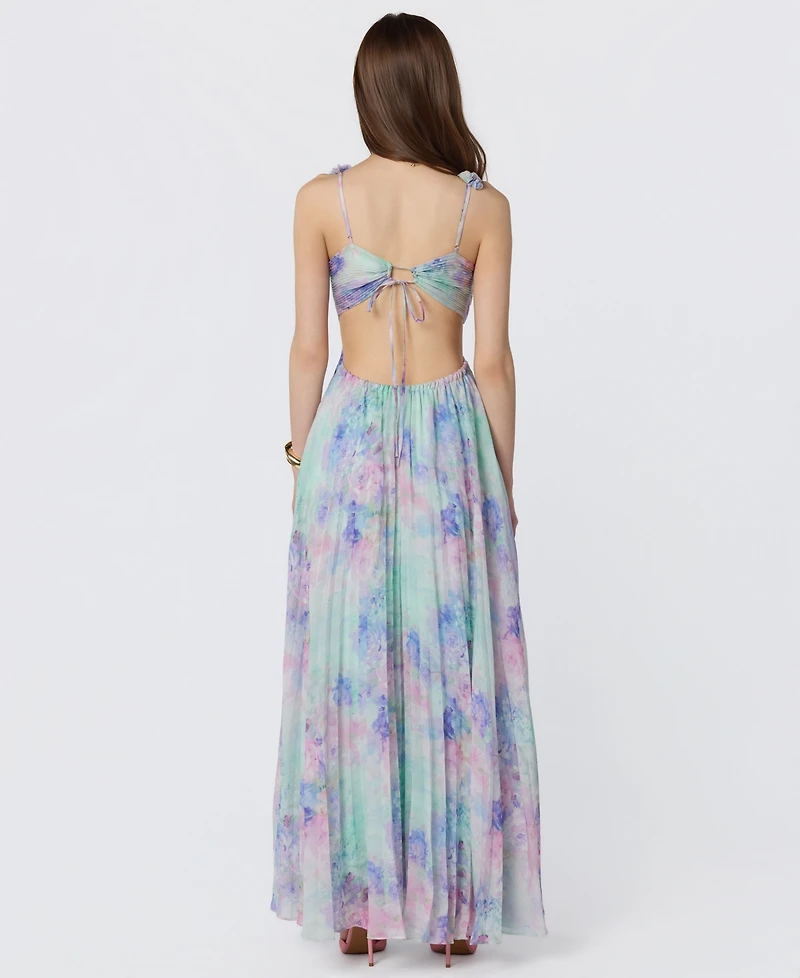 Astr the Label Women's Emese Pleated Floral Maxi Dress