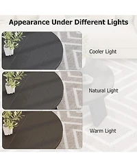 gaomon Round Wood Coffee Tables for Living Room,Circle Coffee Table,for Apartment